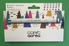 Copic Acrea 6 Paint Marker Set – Deep Colors