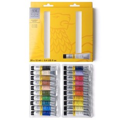 Winsor & Newton Galeria Acrylic Paint, 20 x 8 Fl Oz (Pack of 1), 20 Colors