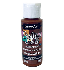 Acrylic Paint Brown Painting Arts Craft Crafter’s Burnt Sienna 2 oz. DecoArt p