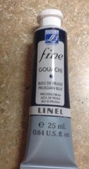 LeFranc & Bourgeois Fine Gouache, Prussian Blue, 25 ml.