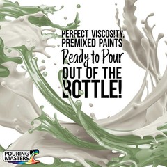 Pouring Masters Agave Green Metallic Pearl 64-Ounce Acrylic Pouring Paint