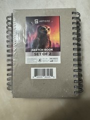 Artisto Sketch Book Set of 2 with 100 Sheets 5.5″ x 8.5″ Total 200 Sheets