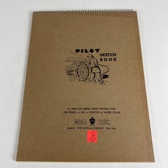 Vintage Sketch Book Pilot 25 Sheets Medium Weight Drawing Paper Decor Prop
