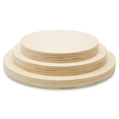 Round Cradled Canvases, Unfinished Set of 3 for Paint Pour/Resin | Woodpeckers