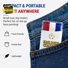 Face Body Paint Stick Red White Blue,France Netherlands Soccer Fan Face Paint Cr