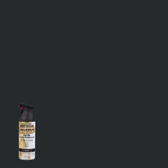 Rust-Oleum 245197 Universal Satin Black Spray Paint 12 oz. (Pack of 6)