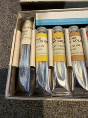 12 Vintage Guitar Acrylic Color Water Soluble Rare Paint VTG Art Supply