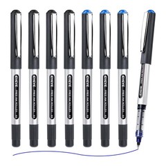EYEYE Rollerball Pens 0.5mm, 4 Black 4 Blue 8 Pack, 0.5mm 4 Black+4