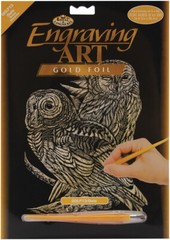 Royal & Langnickel(R) Gold Foil Engraving Art Kit 8″X10″-Owls