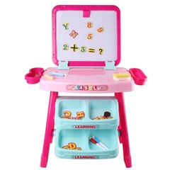 Double-Sided Writing Drawing Dry Erase Board & Chalkboard For Kid Christmas Gift