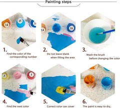 Paint by Numbers Kit for Adults Beginners, Scenery Adult Paint by Numbers on Ca