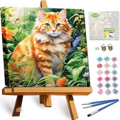 Framed Paint By Numbers Kit Minimalist Modern Landscape Full Drill Wall Art