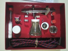 PAASCHE AIRBRUSH SET DOUBLE ACTION INTERNAL MIX NEW UNUSED COMPLETE