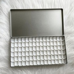 90-Grid Watercolor Packaging Box Tinplate Frosted Iron BOX Paint Storage