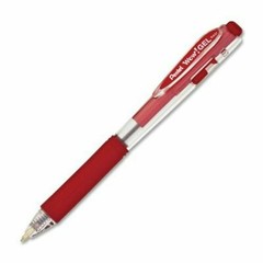 NEW Pentel Wow! Retractable Gel Pen RED INK Med Tip .7mm BULK 100-pcs K437-B