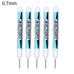 0.7/1.0/2.5MM White Permanent Marker Pens Markers Paint Pen for Wood Plastic Lea