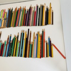 Lot Of 120 Colored Pencils Mixed Empire Dual Color Coloray Pedigree Prismacolor+