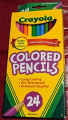 CRAYOLA COLORED PENCILS 24PK ASST