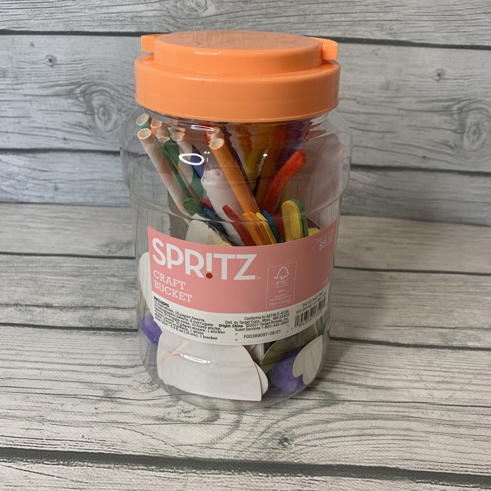 Spritz Craft Bucket Kids Children’s Arts And Crafts Kit With Container New