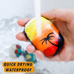 Paint Markers, 12 Pack Oil-Based Waterproof 6 Count (Pack of 2), 12 Colors
