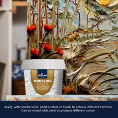 Bluebird Thick Modeling Paste White 5.3 Oz / 150gm – High Density, Acrylic Mediu