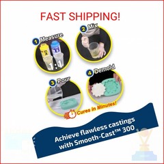 Smooth-Cast 300 – Bright White, Ultra Low Viscosity Liquid Plastic – Pint Unit
