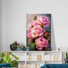 ATDMS Paint by Numbers 7.87 inches x 11.81 x 0.67 inches, Flowers 48