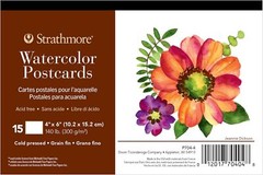 Strathmore Watercolor Postcards Pad, 4×6 Inches