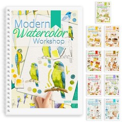 Watercolor Workbook, Watercolor Workbook Paint Book Beginner Friendly, 12 Dif…