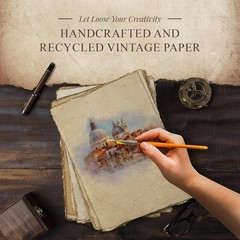 Handmade Deckled Edge Paper | Recycled Cotton Sheets