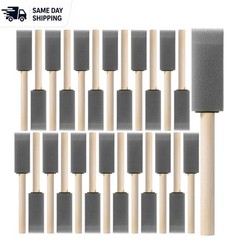 Comfortable 1-Inch Foam Paint Brushes – 26-Pack for Effortless Painting Sessions