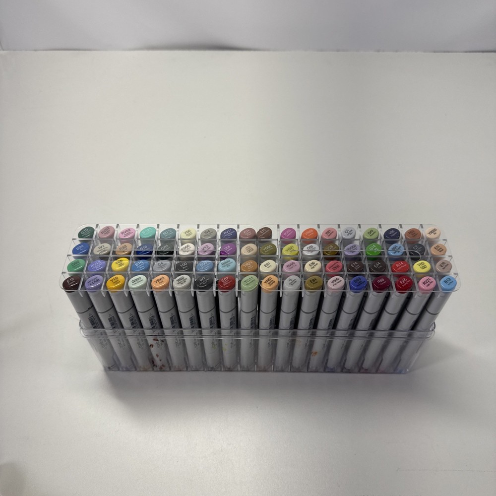 Copic Sketch Set A 72 Color Alcohol Markers Dual Tip Brush & Chisel Artist Set