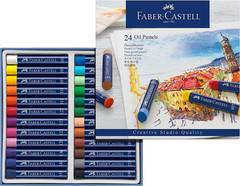 Faber-Castel FC127024 Creative Studio Oil Pastel Crayons (24 Pack), Assorted