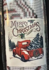 2-Piece Set Red Truck and Dog Christmas Diamond Painting Kits New Sealed 30x 40