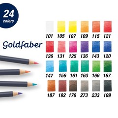 Goldfaber Color Pencils Tin Set, 24ct.