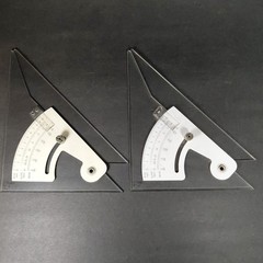 Set Of 2 VTG C-THRU Professional Adjustable Triangles PT-8 8″ MADE IN JAPAN
