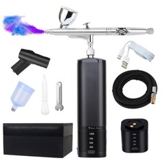 Cordless Airbrush with 2 Battery, 32PSI Portable Airbrush Kit with Compressor
