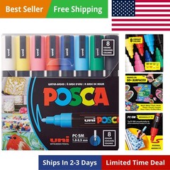 Paint Markers, 5M Medium Acrylic Markers with Reversible Tips, Artist Recomme…