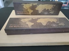 Calligraphy Steampunk Feather Ink Pen Set 1502 WORLD MAP SERIES FEATHER Set 2