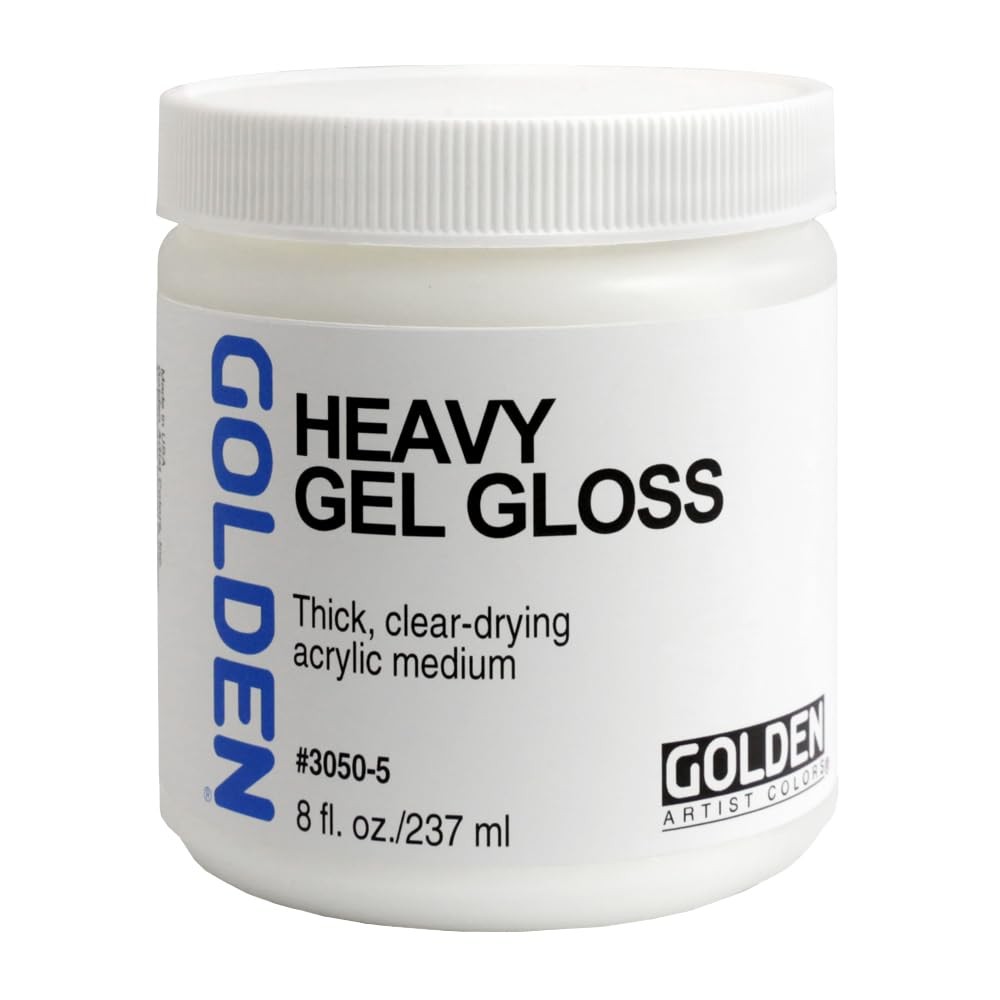 Artist Colors Heavy Gel Gloss 8 Oz Jar Professional Acrylic Gel Medium