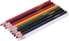 Peel-Off Wax China Marker Set – 9 Assorted Colors Art Pencils