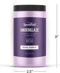 001080 Underglaze Deluxe School Pack, 12-Pack, 16 Oz, Multicolor
