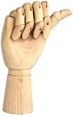 Wood Artist Drawing Manikin Articulated Mannequin with Wooden Flexible Fingers 1