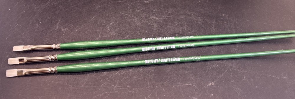 Princeton Art & Brush Co. Company Summit 6100B #2 Bright Paint Brush Lot Of 3