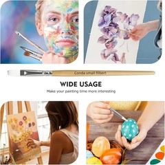 Versatile 24-Piece Artist Brush Set for Oil & Acrylic Painting with Compact Case