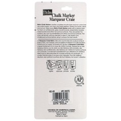 Bistro Chalk Marker Fine Point White 4/Pkg Window Dry Erase Liquid Pen Kit