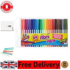 ARTBOX 24 Fine Tip Fibre Colouring Pens – Waterproof, Multicolor Excellence