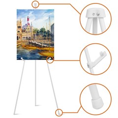 63″ Easel Stand for Wedding Signs, Posters, Portable Artist Easel for Paintin…