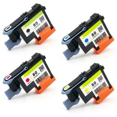 4PC For HP 80 Designjet 1050 1055 1055cm 1050c Plus Printer (BK C M Y) Printhead