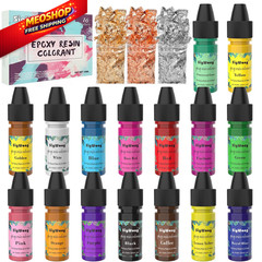 Epoxy Resin Pigment – 16 Colors Translucent Colorant, 1, Multicolor